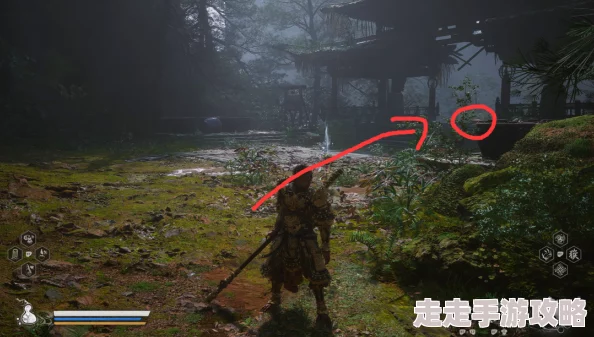 探寻《黑神话：悟空》碎石台谷壑前，打坐蒲团隐藏位置揭秘